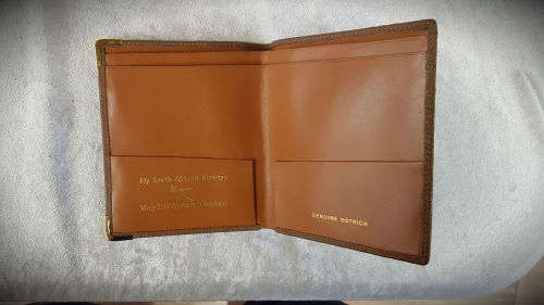AS New-  Genuine Ostrich Leather Wallet -Fly SAA -Vlieg SAL -never been Used