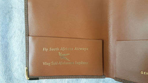 AS New-  Genuine Ostrich Leather Wallet -Fly SAA -Vlieg SAL -never been Used