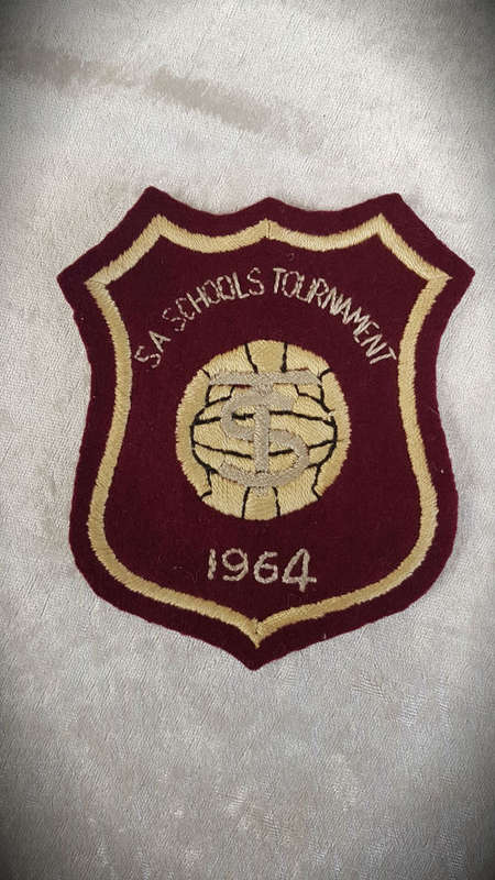 1964 S.A Schools soccer? tournament blazer badge