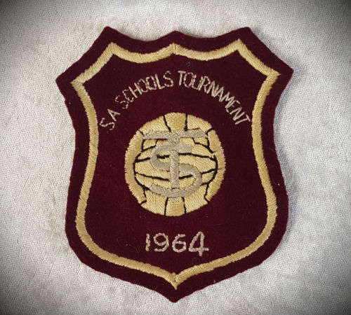 1964 S.A Schools soccer? tournament blazer badge