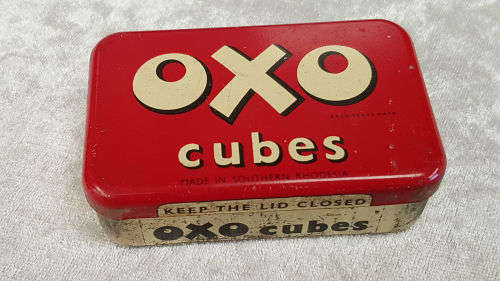 Vintage OXO Cubes Tin -Made In Southern Rhodesia