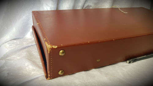 Vintage Masonic Leather Case with Blue and White apron and books
