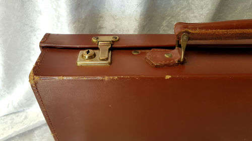 Vintage Masonic Leather Case with Blue and White apron and books