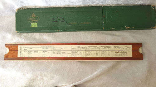 Vintage Faber-Castell 1/28 Super Business slide rule made in Germany-Plastic case with clamshell lid