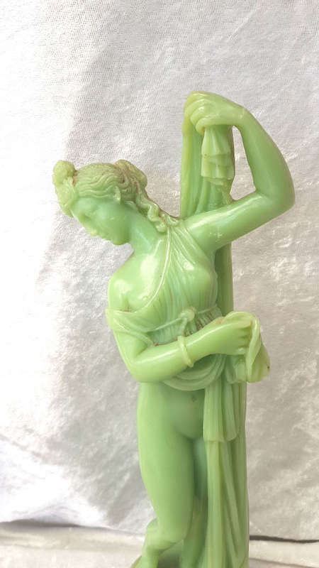Unknown Statue/  Figurine  260x80mm makers name unreadable might have been repaired see description