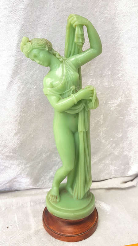 Unknown Statue/  Figurine  260x80mm makers name unreadable might have been repaired see description