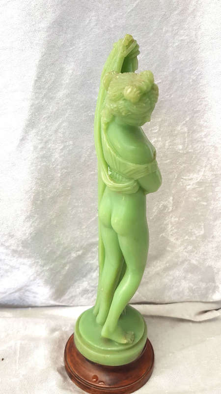 Unknown Statue/  Figurine  260x80mm makers name unreadable might have been repaired see description