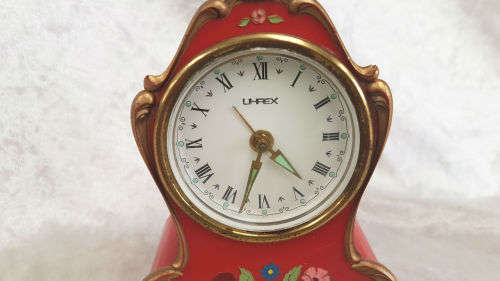 Vintage Uhrex Musical Alarm Mantel Clock (Made In Germany) not Running-alarm is working