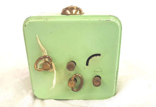 Vintage Marksman Foreign alarm clock- Made in Germany working - 75x70x40mm