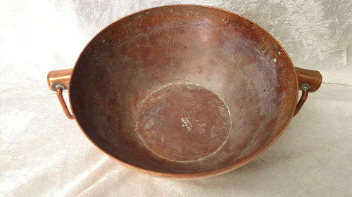 Vintage Origanal De Klerk Copper Bowl 100x250x190mm