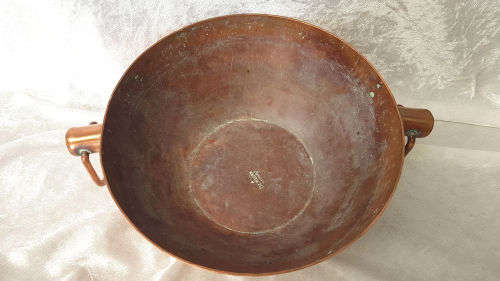 Vintage Origanal De Klerk Copper Bowl 100x250x190mm
