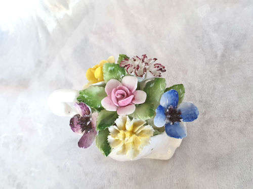 Royal Doulton Floral Swan -Bone China England 65x85x58mm