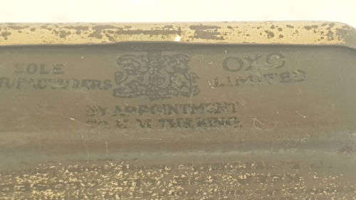 Vintage Rare Collectable OXO Cube Tin By appointment to late King George VI 1950's