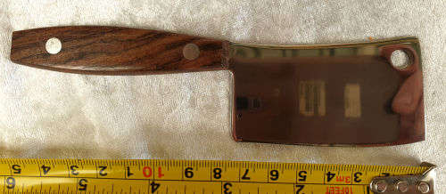 Stainless Steel Cheese Cleaver made in Japan - Unused - Boxed