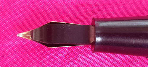 1950's Conway & Steward Fountain Pen Model 84 14ct Gold Nib Green Marble with Gold Veins.Used condit