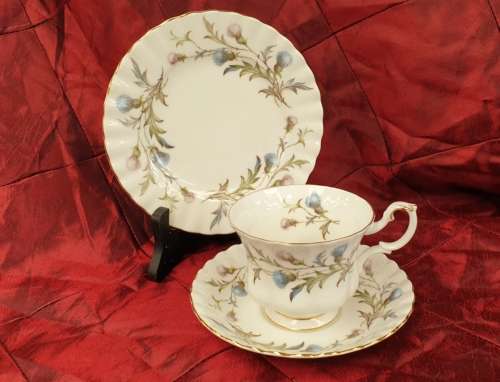 Vintage Royal Albert Bone China BRIGADOON Trio -Mint Condition-3 available