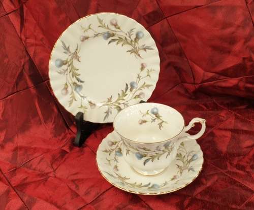 Vintage Royal Albert Bone China BRIGADOON Trio -Mint Condition-3 available