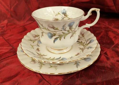 Vintage Royal Albert Bone China BRIGADOON Trio -Mint Condition-3 available