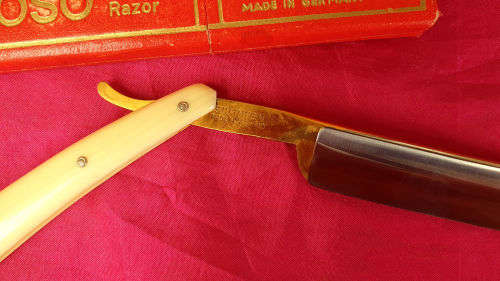 Rare Vintage GEVOSA 204 Razor Extra Hollow Ground Made in Solingen Germany -never been Used still in