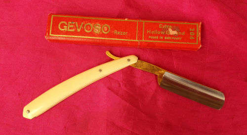 Rare Vintage GEVOSA 204 Razor Extra Hollow Ground Made in Solingen Germany -never been Used still in