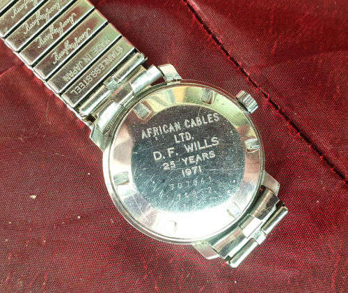 Vintage 1960-1970's  Ernest Borel SOCIETY Mens automatic watch - working -Engraved-date not stepping