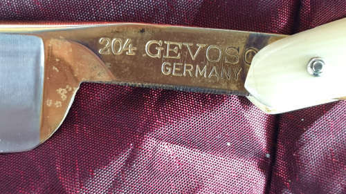 Rare Vintage GEVOSA 204 Razor Extra Hollow Ground Made in Solingen Germany -never been Used still in