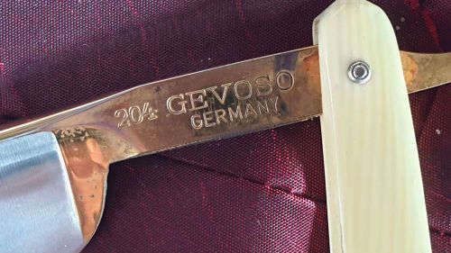 Rare Vintage GEVOSA 204 Razor Extra Hollow Ground Made in Solingen Germany -never been Used still in