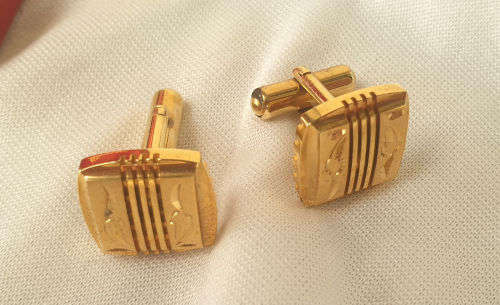 22kt Gold Plated Cufflinks in Box