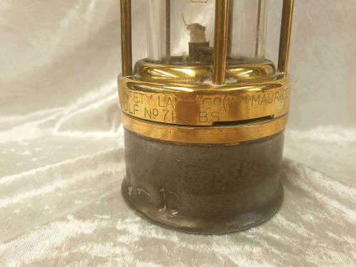 Vintage VICTOR KENT WOLF Safety Mining Lamp Great condition Glass intact 293mm