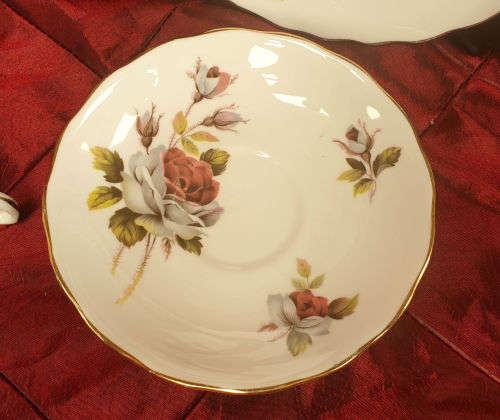 1950's ROYAL VALE Pat no 8220 bone china TRIO Ridgeway Potteries England - 5 available