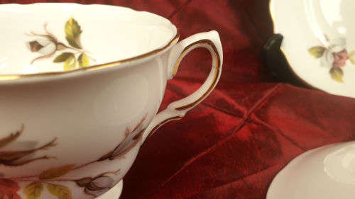 1950's ROYAL VALE Pat no 8220 bone china TRIO Ridgeway Potteries England - 5 available