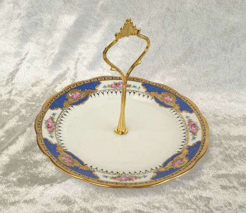 Vintage Royal Albert Crown China Cake plate converted into a sweet tray 175mm
