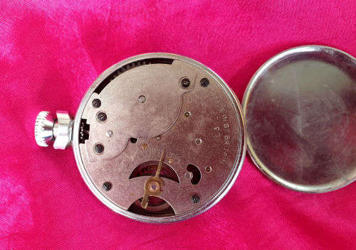 Vintage Triumph  Ingersoll  Pocket watch Made in Great Britain- Not running 50mm diameter