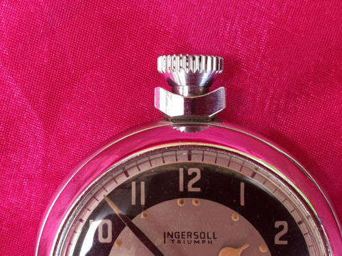 Vintage Triumph  Ingersoll  Pocket watch Made in Great Britain- Not running 50mm diameter