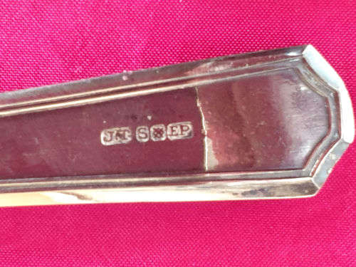 Antique J.T & S John Thompson & Sons 7 pc Spoonset boxed -Silversmits between 1860-1916 london