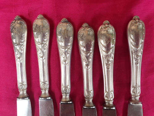 Rare !!! Vintage 30 pc High Quality Solingen Germany Cutlery with same pattern from 3 silversmiths