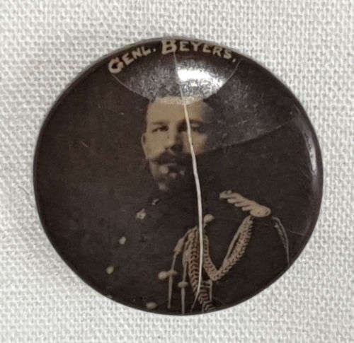 Rare!! Pin Badge of Boerwar General Beyers -23mm  - No Pin