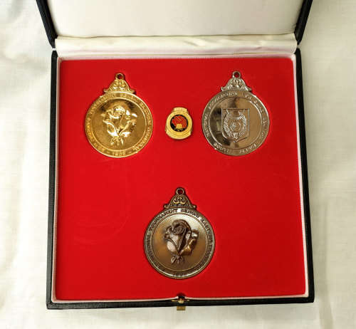 1983 Medal set National Association for Blind Bowlers to commemmorate 20 years 1963-1983
