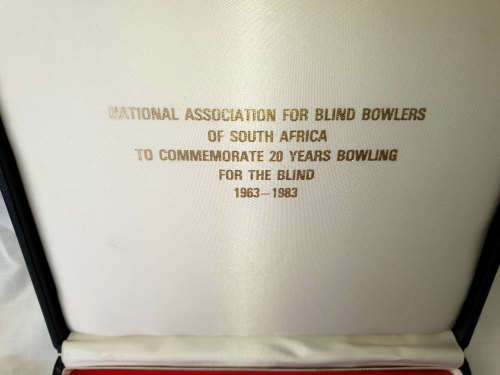 1983 Medal set National Association for Blind Bowlers to commemmorate 20 years 1963-1983