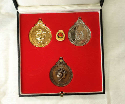 1983 Medal set National Association for Blind Bowlers to commemmorate 20 years 1963-1983