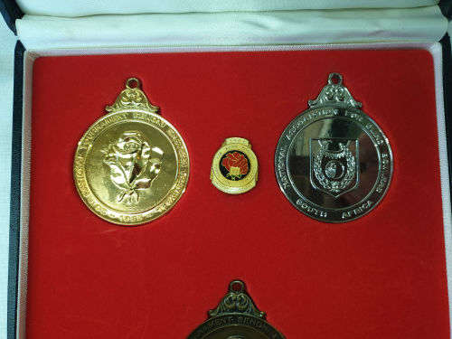 1983 Medal set National Association for Blind Bowlers to commemmorate 20 years 1963-1983