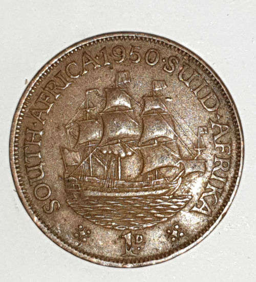 1950 - 1 PENNY - (1D) - UNION OF SOUTH AFRICA -George VI SOUTH AFRICA - SUID AFRIKA