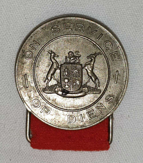 WW2 SADF On Service/Op Diens badge