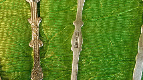 7 Different Vintage Silver Plated Collectable Dutch (Holland) Spoons