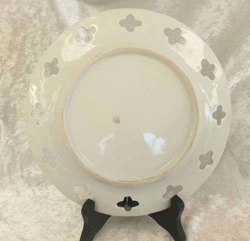 Vintage Victoria Pottery Altrohlau Bohemia Plate 200mm - Gold Trim Faded