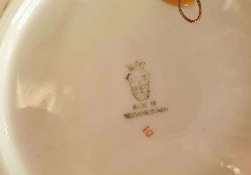 Vintage Made in Czechoslovakia Plate 238mm