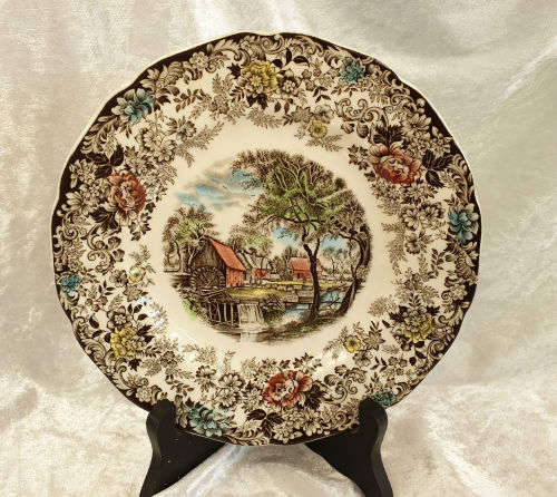 Vintage Genuine Handengraving MILLSTREAM Plate 180mm by Jhonson Bros england (5 available)