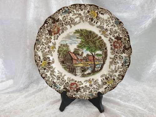 Vintage Genuine Handengraving MILLSTREAM Plate 227mm by Jhonson Bros england (5 available)