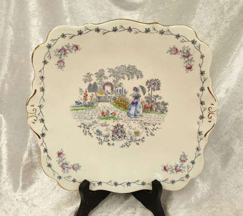 Vintage Bone China Bell China Cake Plate 220x208mm made in England