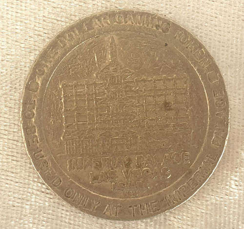 Collectable 1 Dollar Gaming Token - Imperial Palace Las Vegas, Nevada